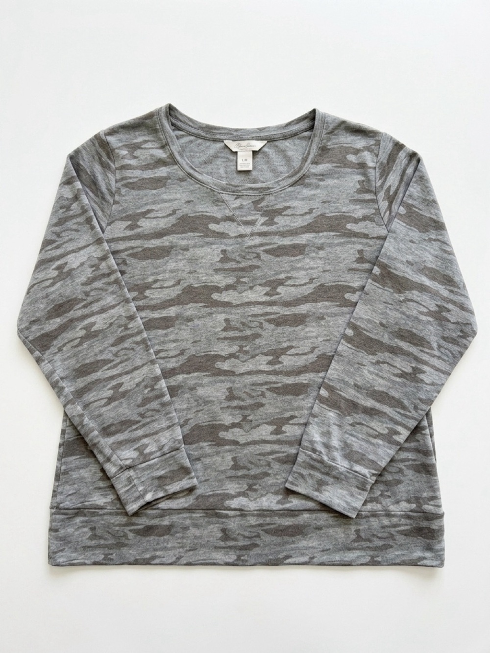 Gray Green Workshop 3X Camo Long Sleeve Pullover GUC